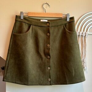 Bluivy Faux Suede Skirt